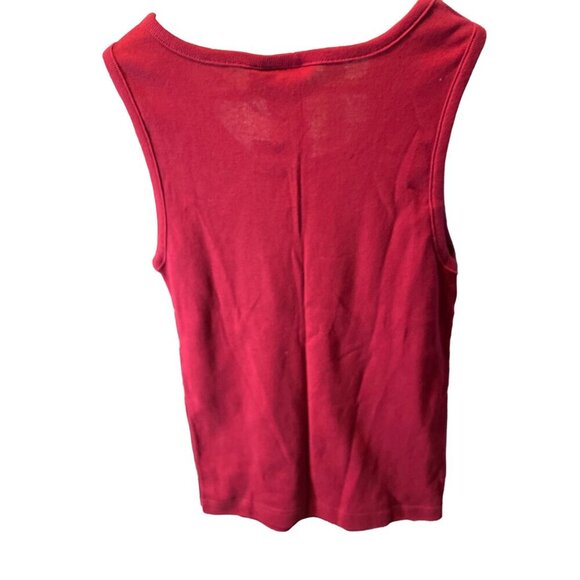 Vintage Hunters Run NWT Red Sleeveless Scoop Neck Tank Top SZ Large - Picture 2 of 7